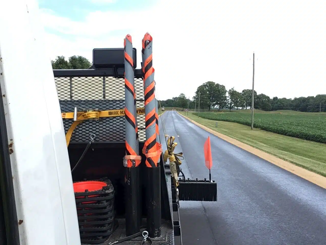 Pavement restoration product in use