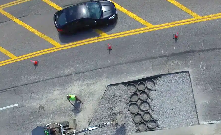 Pavement construction support solutions for sub-grade, base, and paving operations