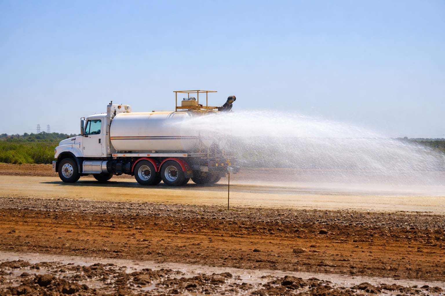 Dust control and soil stabilization solutions for gravel roads and jobsite surfaces